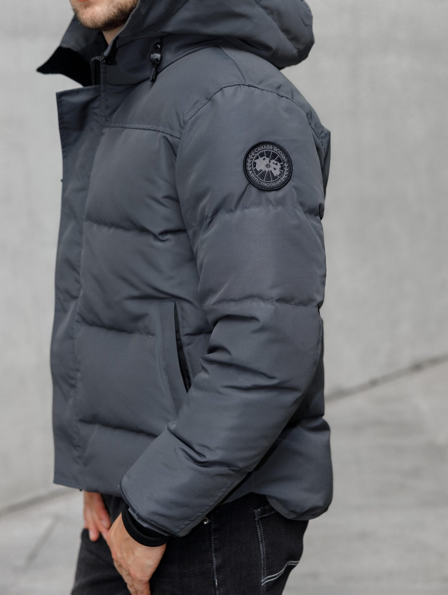 Canada Goose Macmillan Grijs Black Logo - Original Quality