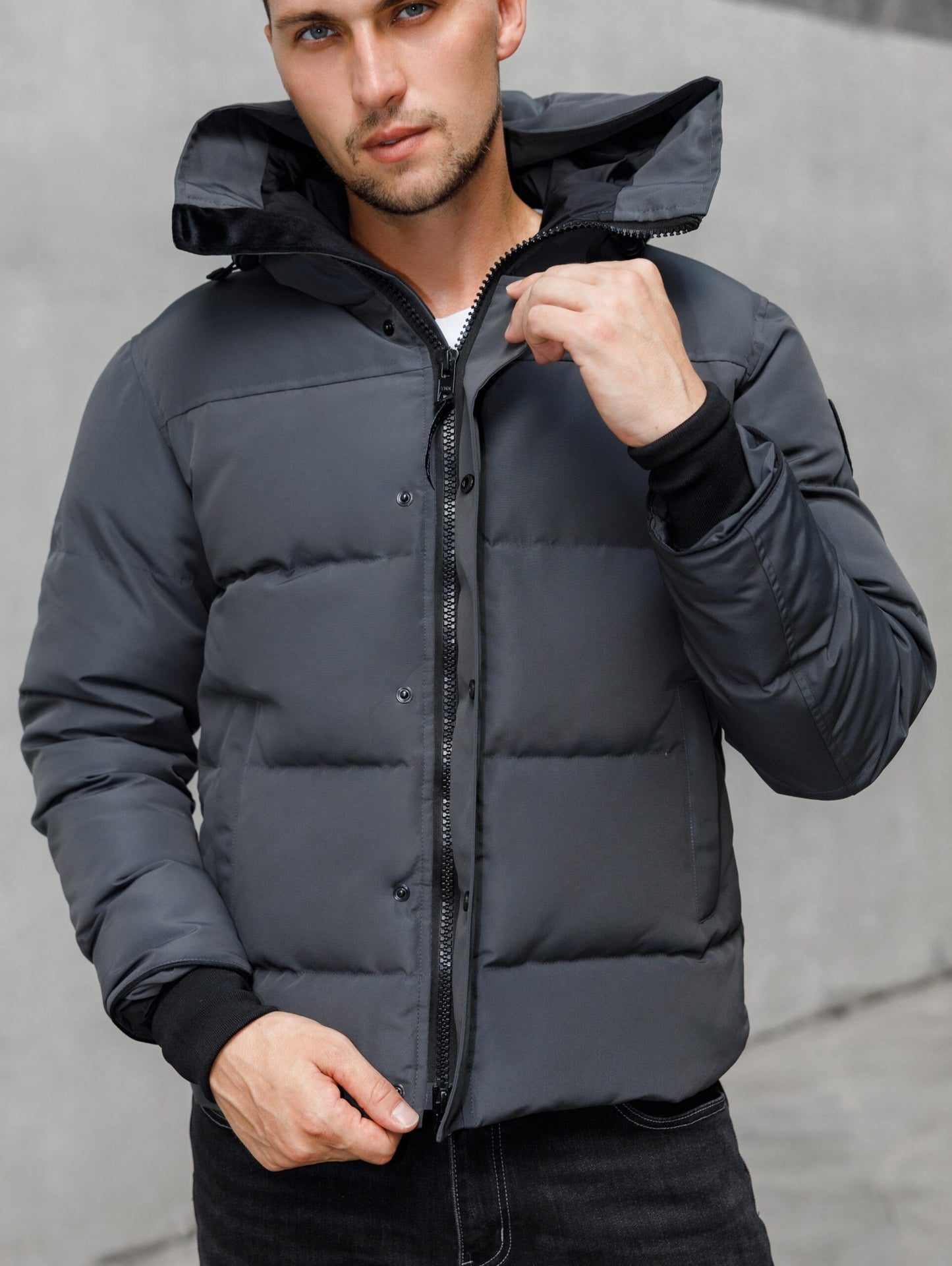 Canada Goose Macmillan Grijs Black Logo - Original Quality