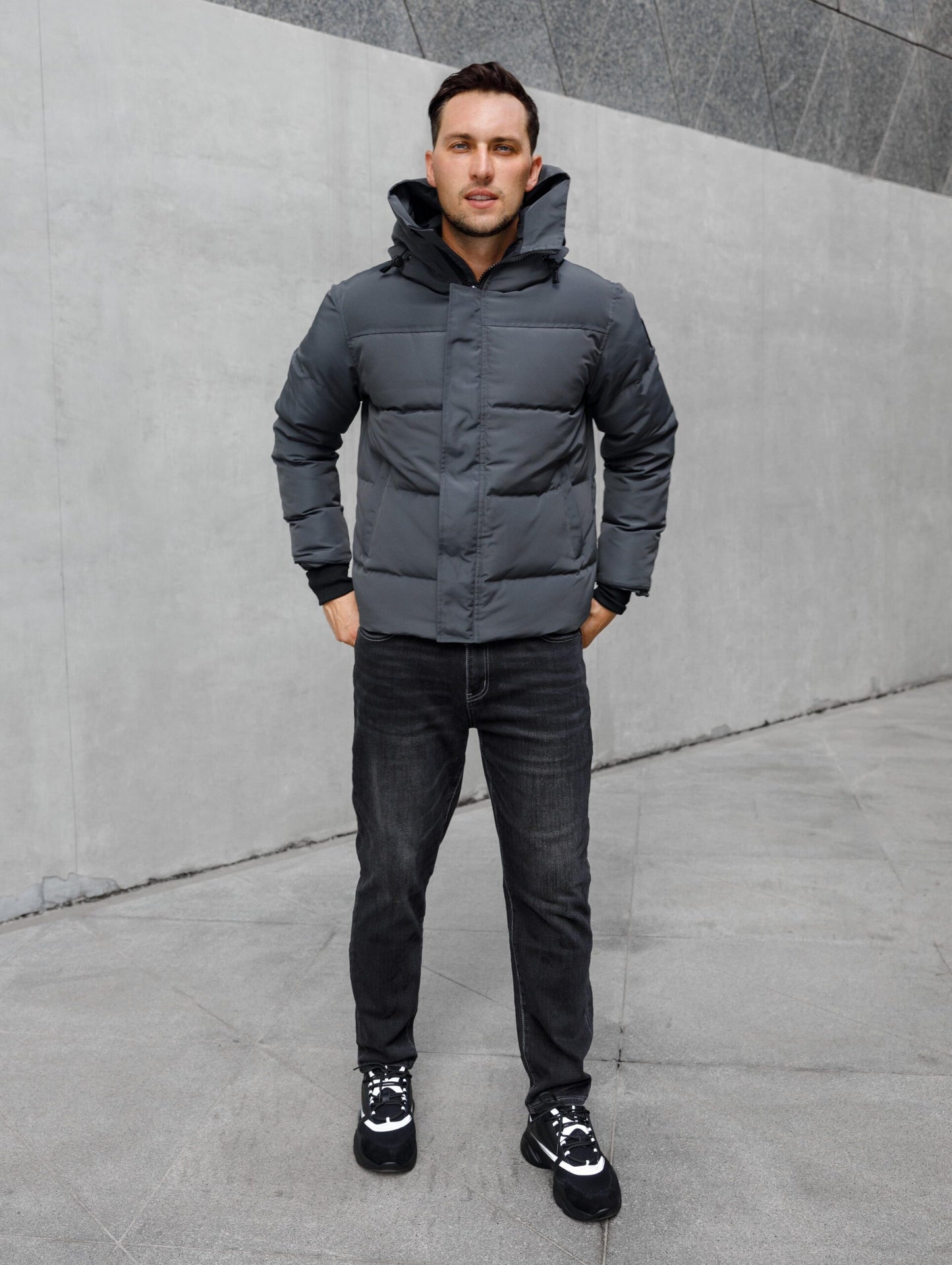 Canada Goose Macmillan Grijs Black Logo - Original Quality